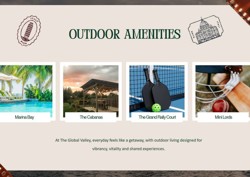 The Global Valley Outdoor Amenities - Marina Bay Pool and Cabanas